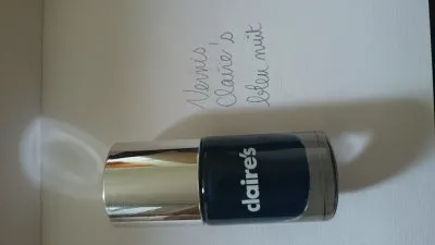 vernis bleu nuit claire's, Claire's