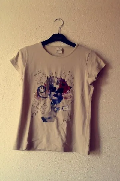 haut avec dessins, Vintage