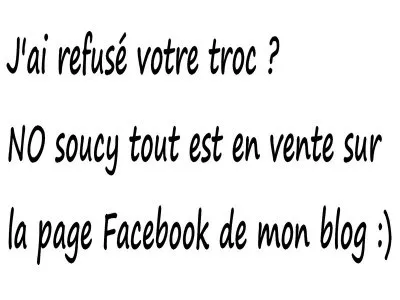 Refus de troc ?, Inconnue