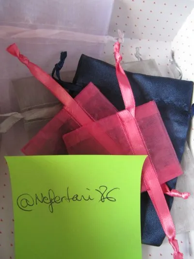 Lot de pochettes organza et satin, Inconnue