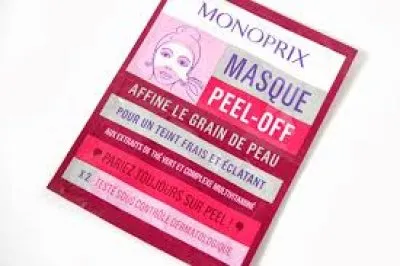 3 masques peel off, Monoprix