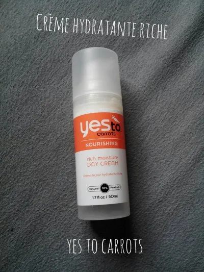 Crème hydratante riche, Yes To