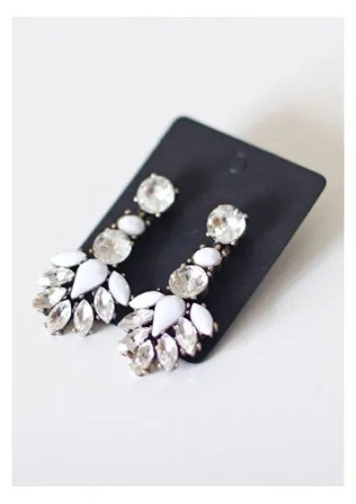 Boucles d'oreilles strass pendantes, Happinessboutique