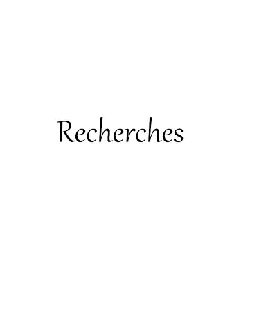 RECHERCHES, The Body Shop