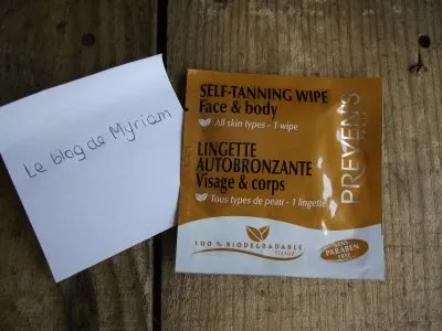 Lingette autobronzante, Preven's