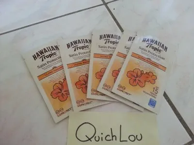 Lot d'échantillons solaires, Hawaiian Tropic