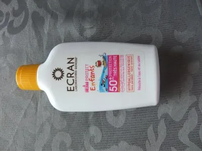 lait solaire fps 50+, Ecran
