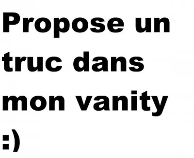 Choisit ce que tu veux, Inconnue