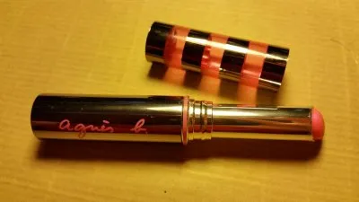 B. Glossy Stick Effet Diamonds n° 2160 Fluo Pink, Agnès b.