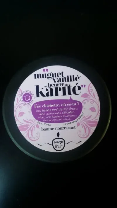 Baume nourrissant muguet vanillé au beurre de kar, Énergie fruit
