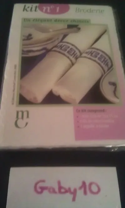 Kit broderie, Broderie
