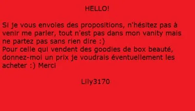 Hello, Inconnue