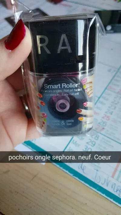 Rouleau de pochoir, Sephora