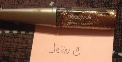 mascara glitter doré, Beauty Uk