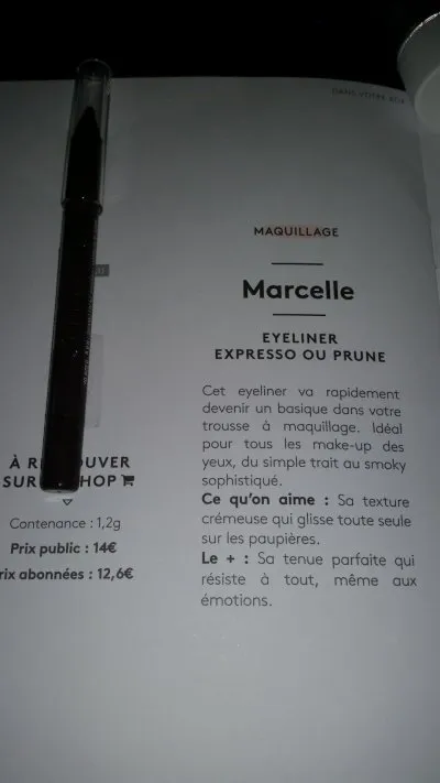 Eyeliner expresso ou prune, Marcelle