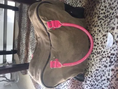Sac à main marron/rose eurodif, Eurodif