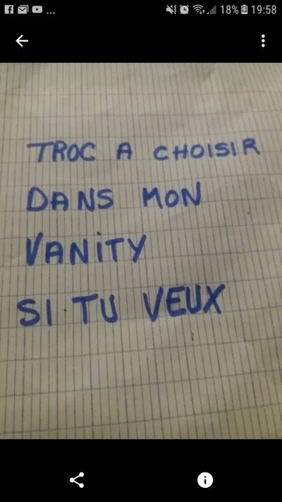 Troc a choisir, Inconnue