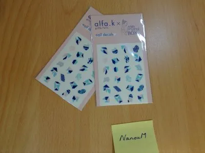 Nail decals, Alfa K