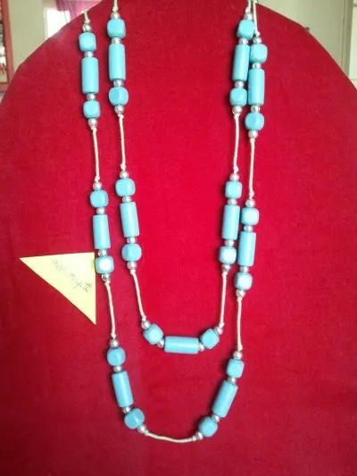 Collier sautoir turquoise, Inconnue