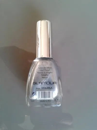 vernis à ongles argenté, Glamour Factory