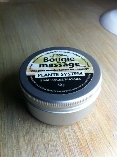 bougie de massage, Plante system