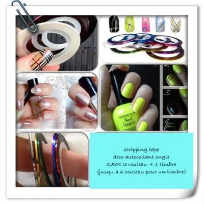 striping tape nail art, Nail Art