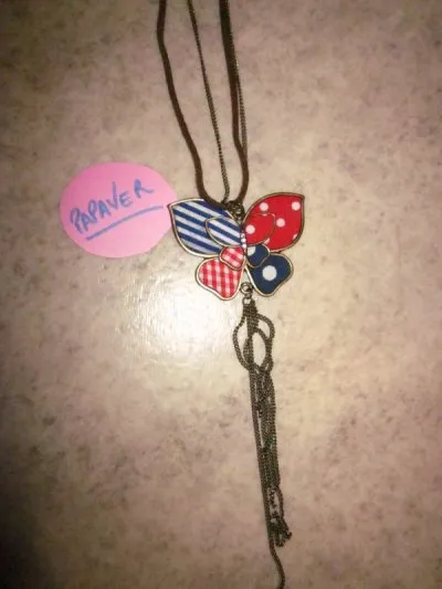 Collier papillon, Bijoux Brigitte