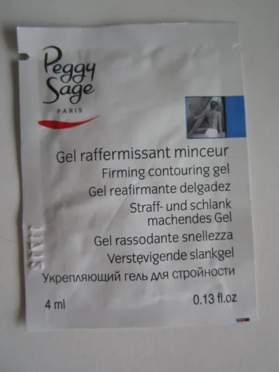 échantillon gel raffermissant minceur, Peggy Sage
