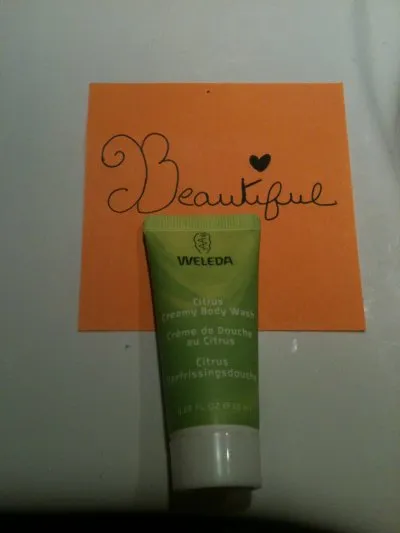 crème de douche au citrus, Weleda